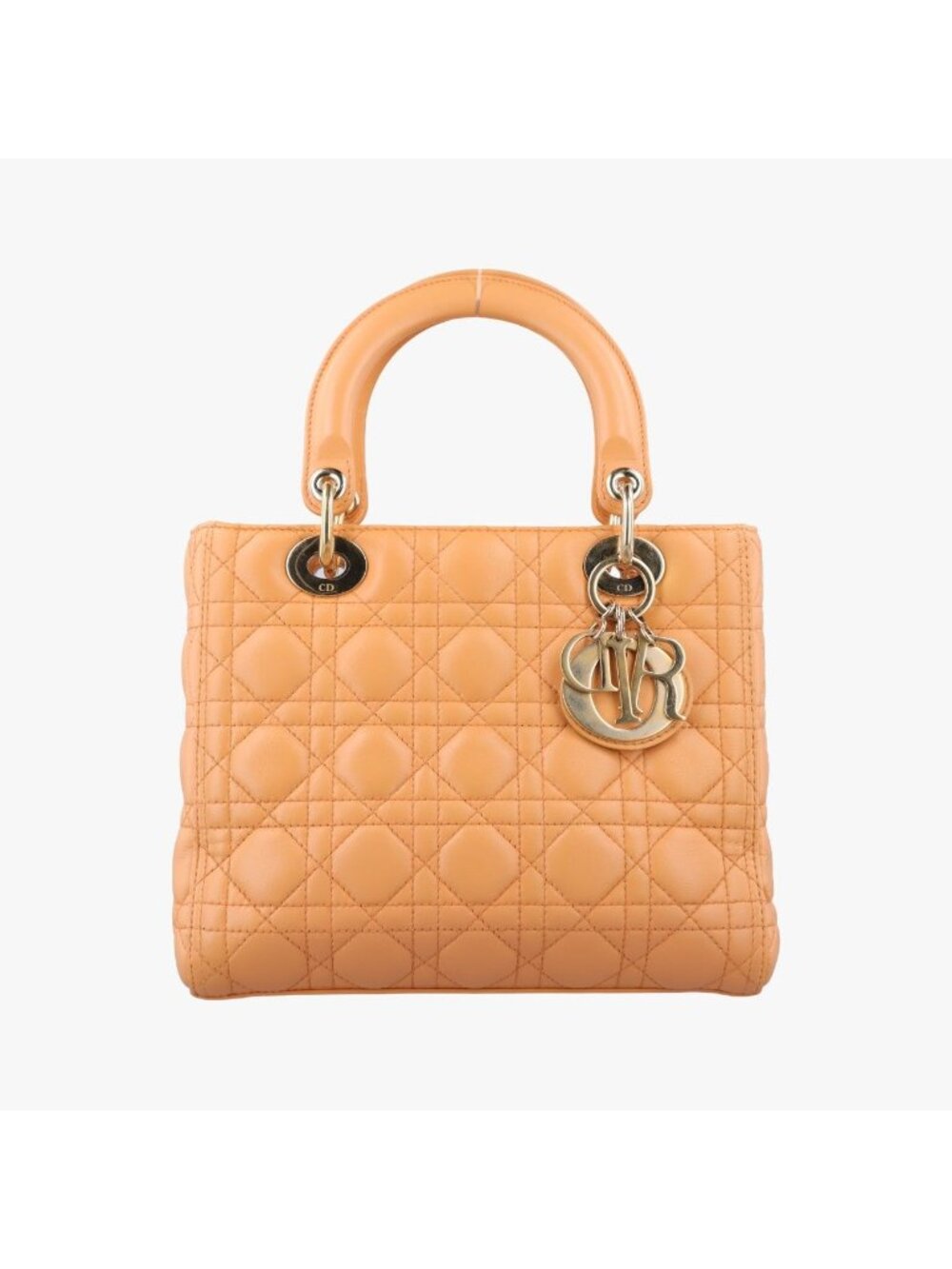 Dior Orange Lambskin Handbag